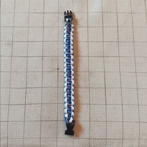 Blue and White Paracord Bracelet
